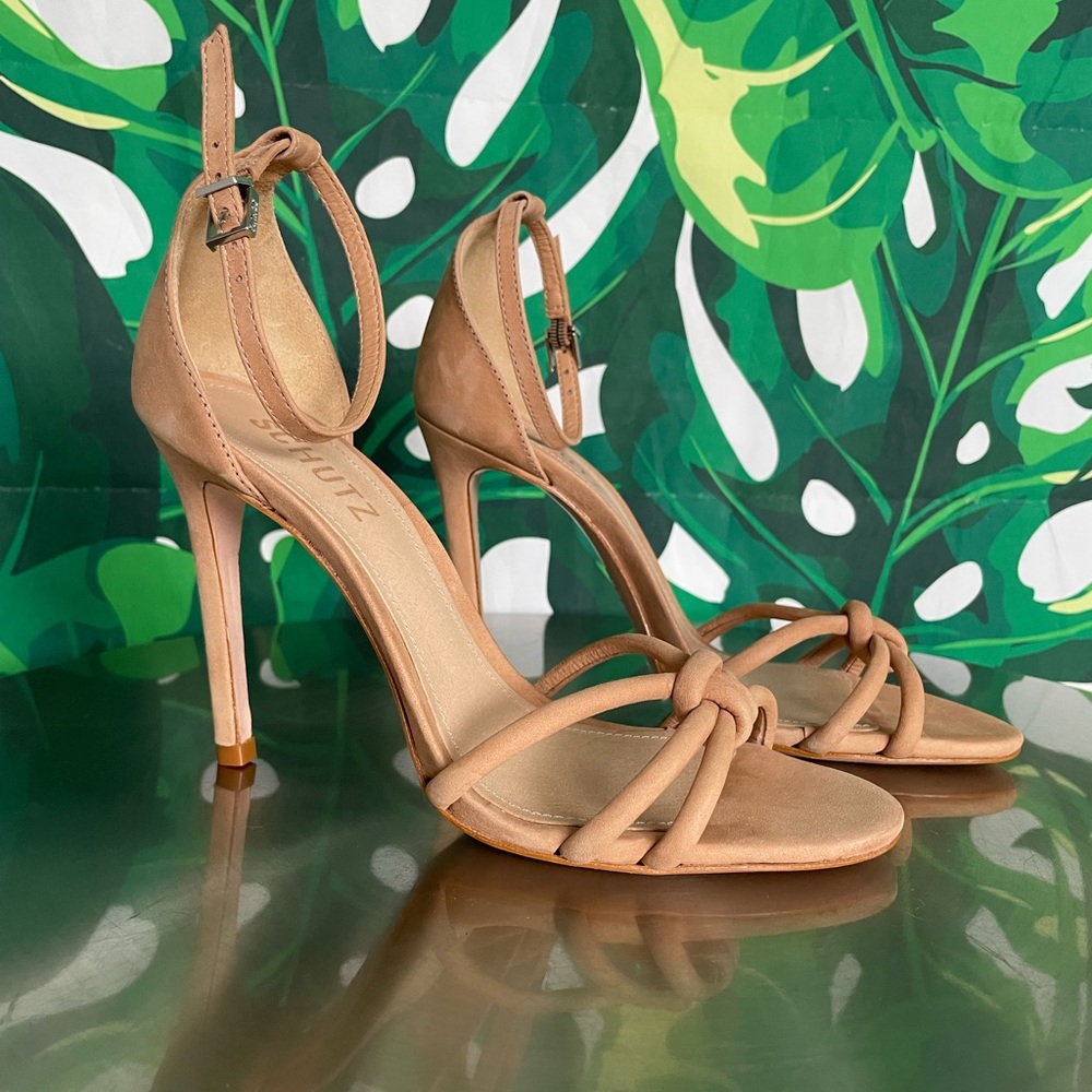 SCHUTZ women tan high heels - NEW - Picture 2 of 7